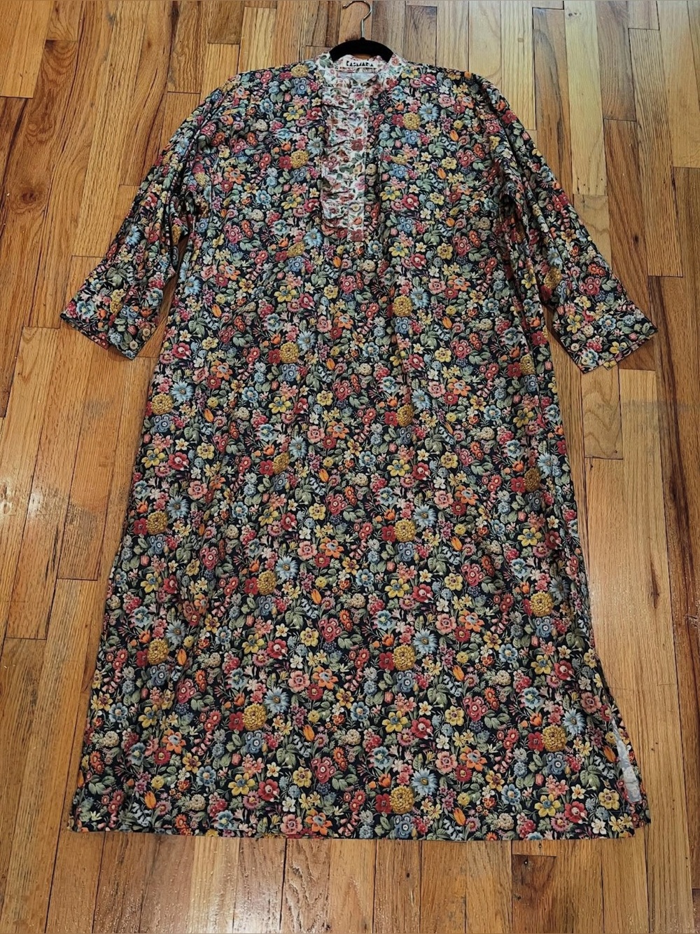 kasmaria liberty of London M poplin ruffle floral dress
